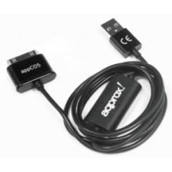 APPROX appC05 cable de teléfono móvil Negro 1 m USB A Samsung 30-pin