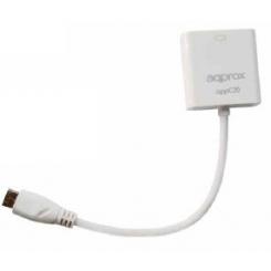 APPROX appC20 VGA (D-Sub) HDMI Type C (Mini) Blanco