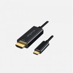Approx APPC52 cable HDMI 0,12 m USB-c Negro