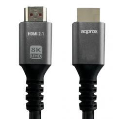 Approx APPC63 cable HDMI 2 m HDMI tipo A (Estándar) Negro, Gris