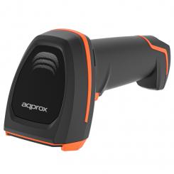 Approx APPLS24WS lector de código de barras Lector de códigos de barras portátil 1D/2D Negro, Naranja