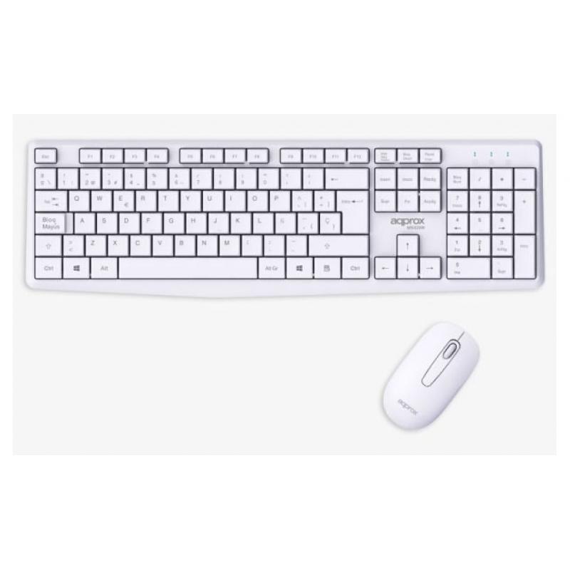 approx-appmx420w-teclado-raton-incluido-hogar-oficina-rf-inalambrico-qwerty-espanol-blanco