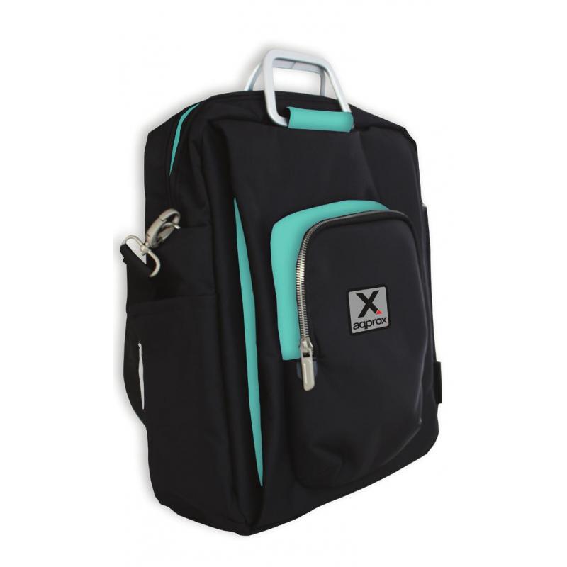 approx-appnbst15x-maletines-para-portatil-396-cm-156-mochila-bandolera-negro-turquesa