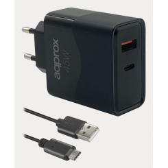 Approx APPUSBWALL45W cargador de dispositivo móvil Universal Negro Corriente alterna Carga rápida Interior