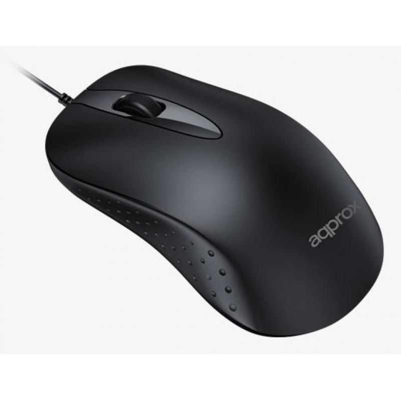 approx-appxm100-raton-hogar-ambidextro-usb-tipo-a-optico-1000-dpi