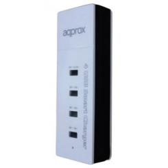 APPROX APPUSB4PW cargador de dispositivo móvil Blanco Interior
