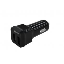Approx APPUSBCAR24B cargador de dispositivo móvil Negro Auto