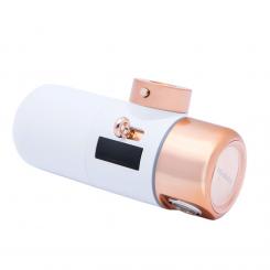 Aquabeba FILTRO GRIFO AQUAFILTER Sistema de filtración de agua conectado directamente al grifo Oro rosa, Blanco