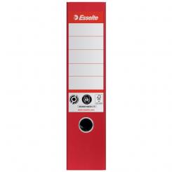 ESSELTE Archivador de palanca CO2 Neutral Nº1, Cartón forrado de papel, DIN A4, Lomo 75mm, rojo Vivida