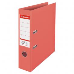 ESSELTE Archivador de palanca ColourBreeze Nº1. Plástico forrado interior plástico. DIN A4. Lomo 75mm. coral