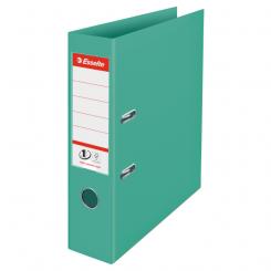 ESSELTE Archivador de palanca ColourBreeze Nº1. Plástico forrado interior plástico. DIN A4. Lomo 75mm. verde