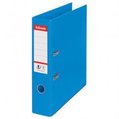 Archivador de palanca ESSELTE Nº1. Plástico forrado interior plástico. DIN A4. Lomo 75mm. azul Vivida