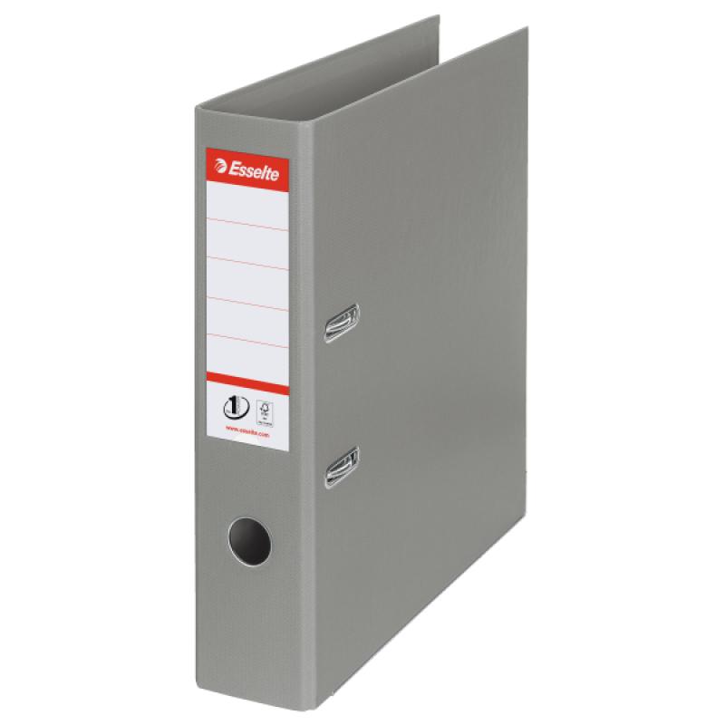archivador-de-palanca-esselte-nº1-plastico-forrado-interior-plastico-din-a4-lomo-75mm-gris