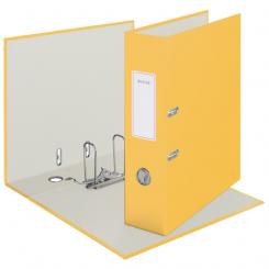 Archivador de palanca LEITZ Cosy Cartón forrado. 180º. DIN A4. 80 mm. amarillo