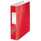 Archivador de palanca LEITZ WOW. Cartón forrado. 180º. DIN A4. 80 mm. rojo