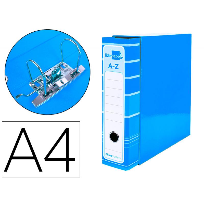 archivador-de-palanca-liderpap-el-a4-filing-system-forrado-sin-rado-lomo-80mm-celeste-con-caja-y-compresor-metalico
