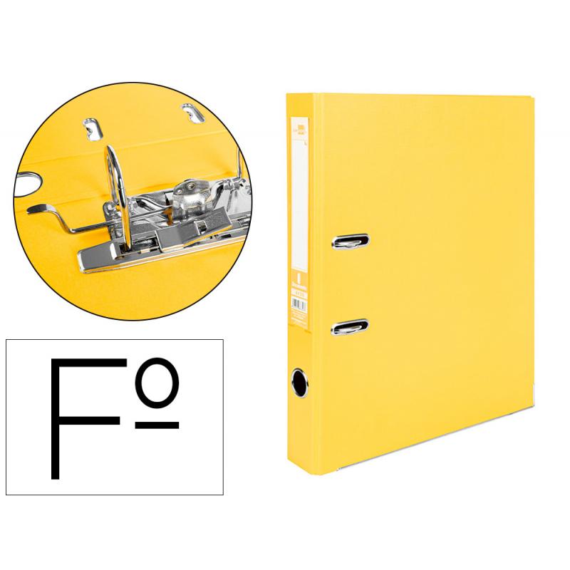 archivador-de-palanca-liderpapel-folio-documenta-forrado-pvc-con-rado-lomo-52-mm-amarillo-compresor