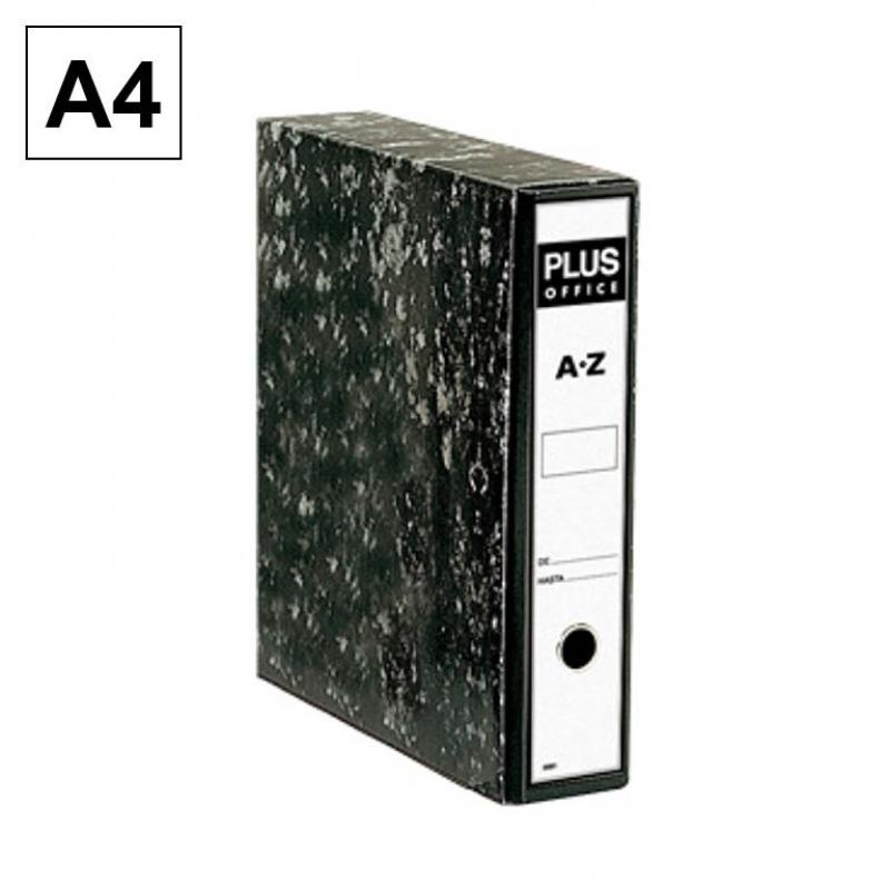 archivador-de-palanca-plus-a4-jaspeado-negro