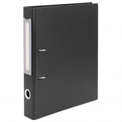 Archivador de palanca Plus A4 PP Rigido 50 Negro con Etiqueta Gris