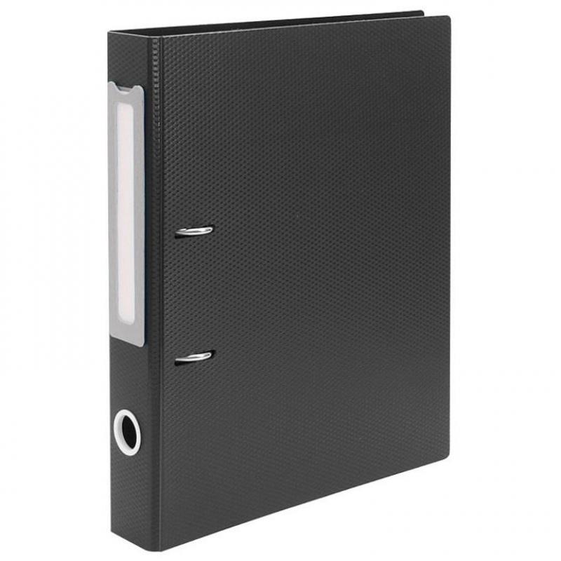 archivador-de-palanca-plus-a4-pp-rigido-50-negro-con-etiqueta-gris