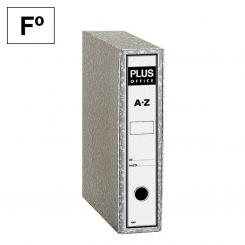 Archivador de palanca Plus Folio  Jaspeado  gris