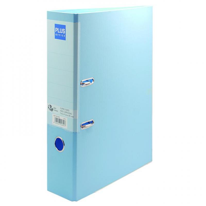 archivador-de-palanca-plus-strong-80-azul-pastel