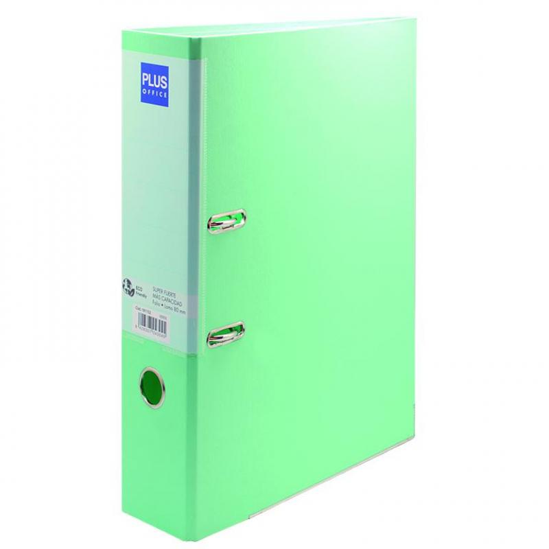 archivador-de-palanca-plus-strong-80-verde-pastel