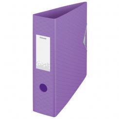ESSELTE Archivador de palanca polifoam ColourBreeze DIN A4. Lomo 82mm. lavanda