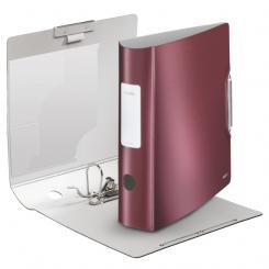 Archivador LEITZ Active Style. Polyfoam. 180º. DIN A4, lomo 82 mm. rojo granate