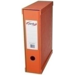 Archivador Palanca Pardo Forrado Pvc A4 Con Caja 70Mm Naranja