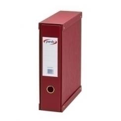 Archivador Palanca Pardo Forrado Pvc A4 Con Caja 70Mm Rojo