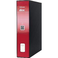Archivador REXEL DOX con caja Folio ( 28,5X35 cm ), lomo 80 mm. rojo