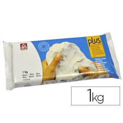 Arcilla sio-2 plus que endurece al aire blanco paquete de 1 kg.