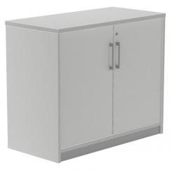 Armario Bajo con puertas ROCADA de melamina Puerta 78X90X45 Aluminio / Gris