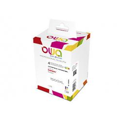 Armor Owa Bij inkjet Reman Pack 4 Reman.For Can. PGI-1500XL Bcmy Black Cyan magenta Yellow Box