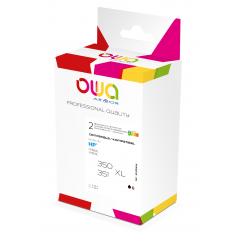 ARMOR Owa inkjet Reman Pack 2 Rem. For HP350-1XL BK+3C Black, 3 Colours Box