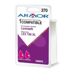 Armor Tinta CoMPatible Pack 2 Lexmark 100XL 2M magenta