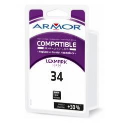 Armor Tinta Remanufacturada Lex.34 Hc Blister  Black