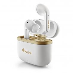 NGS ARTICA TROPHY Auriculares Inalámbrico Dentro de oído Llamadas/Música USB Tipo C Bluetooth Oro, Blanco