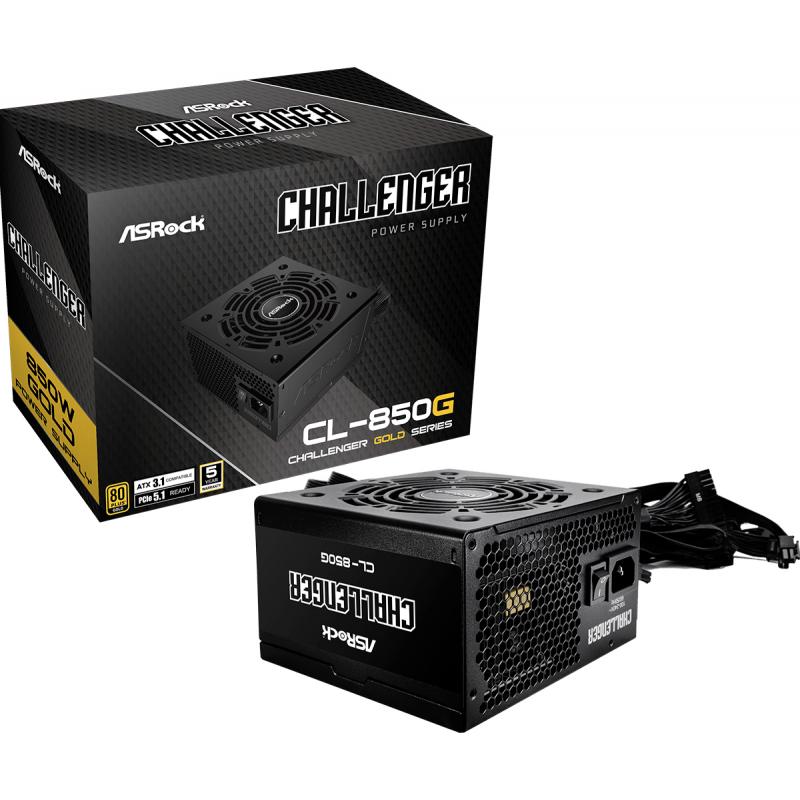 asrock-challenger-cl-850g-unidad-de-fuente-de-alimentacion-850-w-204-pin-atx-atx-negro