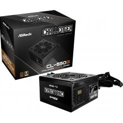 Asrock CL-550B Challenger unidad de fuente de alimentación 550 W 20+4 pin ATX ATX Negro