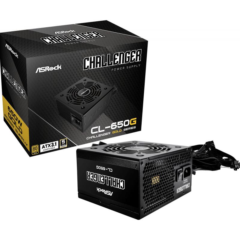 asrock-cl-650g-challenger-unidad-de-fuente-de-alimentacion-650-w-204-pin-atx-atx-negro