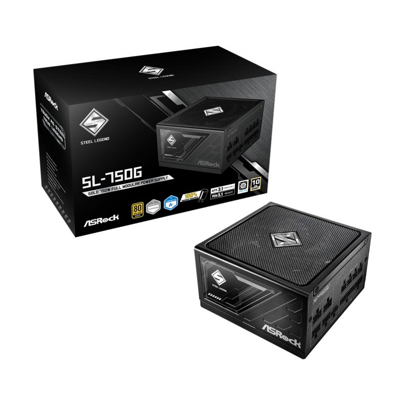 asrock-sl-750g-steel-legend-unidad-de-fuente-de-alimentacion-750-w-204-pin-atx-atx-negro