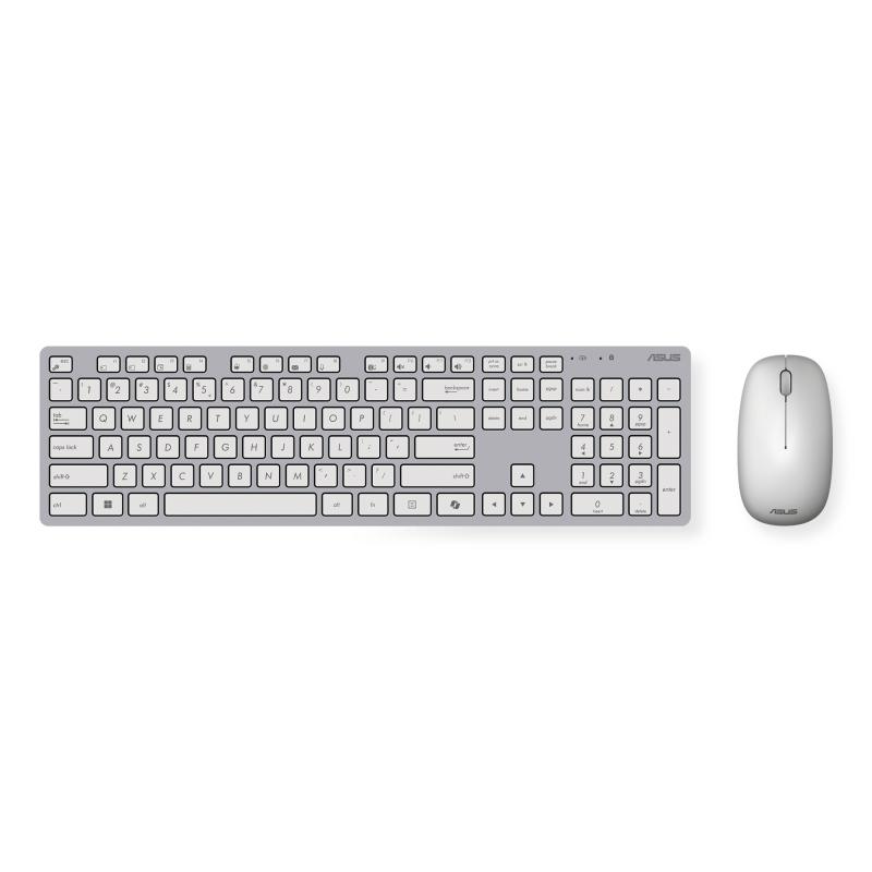 asus-w5000-teclado-raton-incluido-oficina-rf-inalambrico-qwerty-espanol-blanco