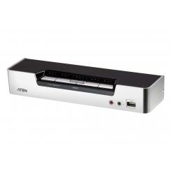 ATEN CS1794 interruptor KVM Montaje en rack Negro, Acero inoxidable