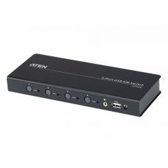 ATEN Switch KM USB de 4 puertos con Boundless Switching (cables incluidos)