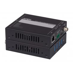 ATEN UCE33100 Transmisor y receptor de red Negro