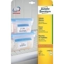 Avery-Dennison Etiquetas Adh.Impr.Avery A4 Blanca Especial Congelador C.Romos Caja 25H 63,5X33,9 Mm 600 Uds.(L7970)
