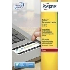 Avery-Dennison Etiquetas Adh.Impr.Avery A4 Blanca Seguridad C.Romos Laser Caja 20H 63,5X33,9 Mm 480 Uds.(L6146)