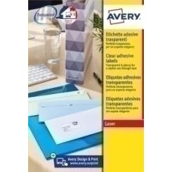 Avery-Dennison Etiquetas Adh.Impr.Avery A4 Polyester Transparente C.Romos Laser Caja 25H 99,1X38,1 Mm 350 Uds.(L7563)